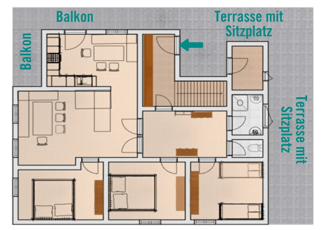 Grundriss Casa Christine Garfrescha