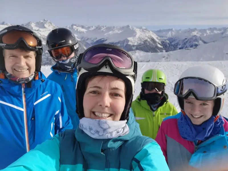 Skitag in der Silvretta Montafon