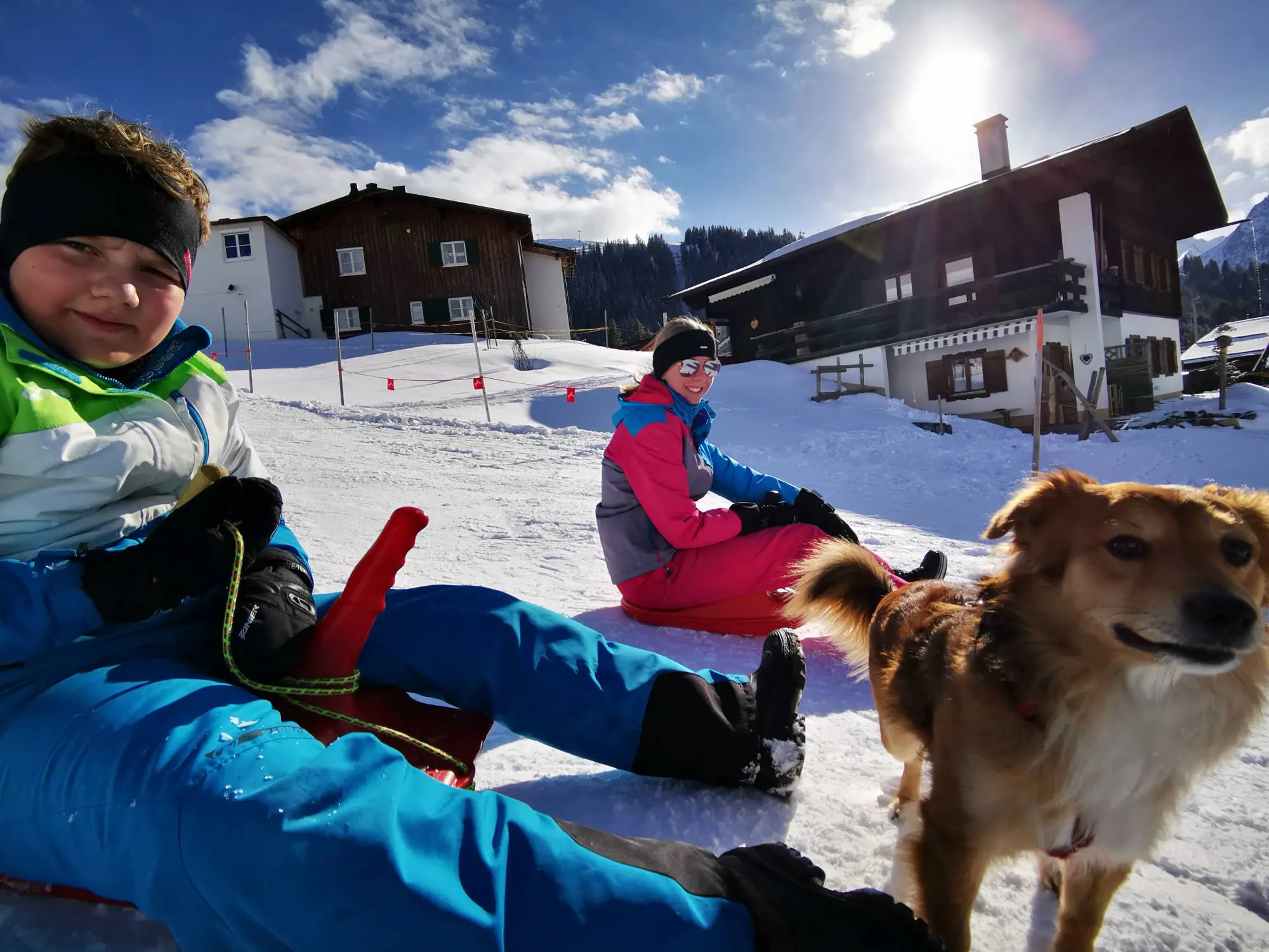 Rodeln auf Garfrescha